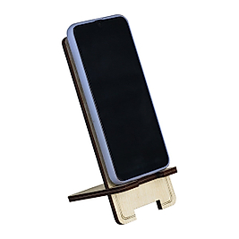 Ahşap Telefon Tutacağı - İki Katlı