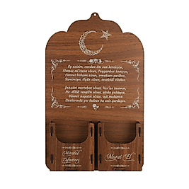 Duvar Askılı Takvim Panosu - 2 Yuvalı